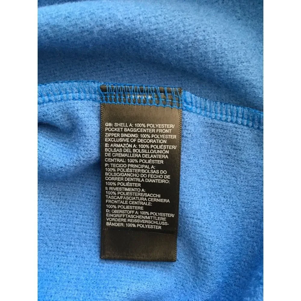 The North Face Mens L Blue Canyon Flats Fleece Jacket NF0A3LH9 US Squash Center